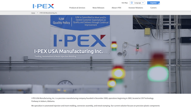 I-PEX USA Manufacturing, Inc. Website