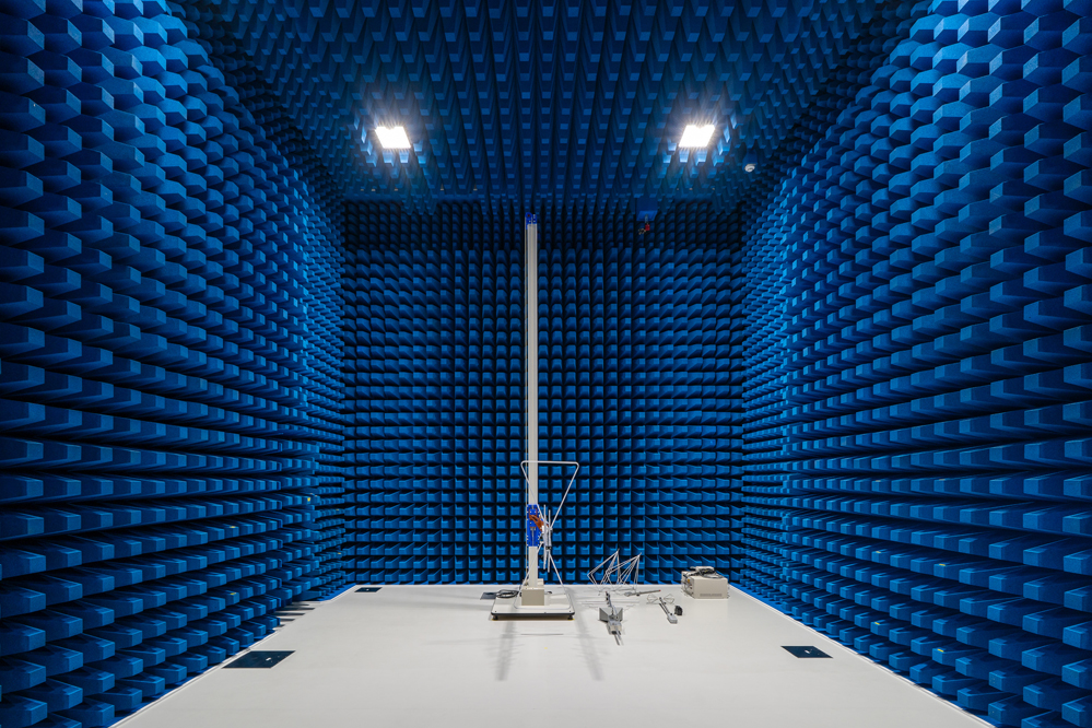 3-meter method semi-anechoic chamber for EMC and high-frequency evaluations