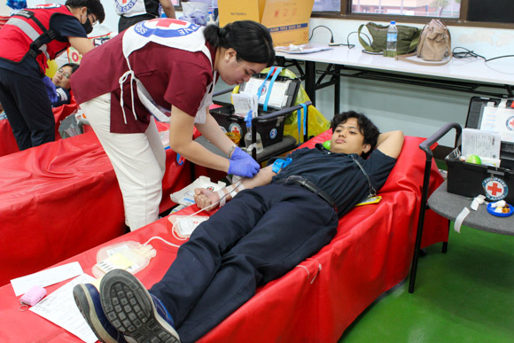 Blood donation by employees of I-PEX Philippines Inc.