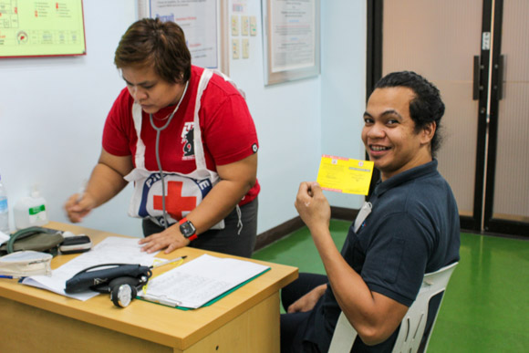 Blood donation by employees of I-PEX Philippines Inc.