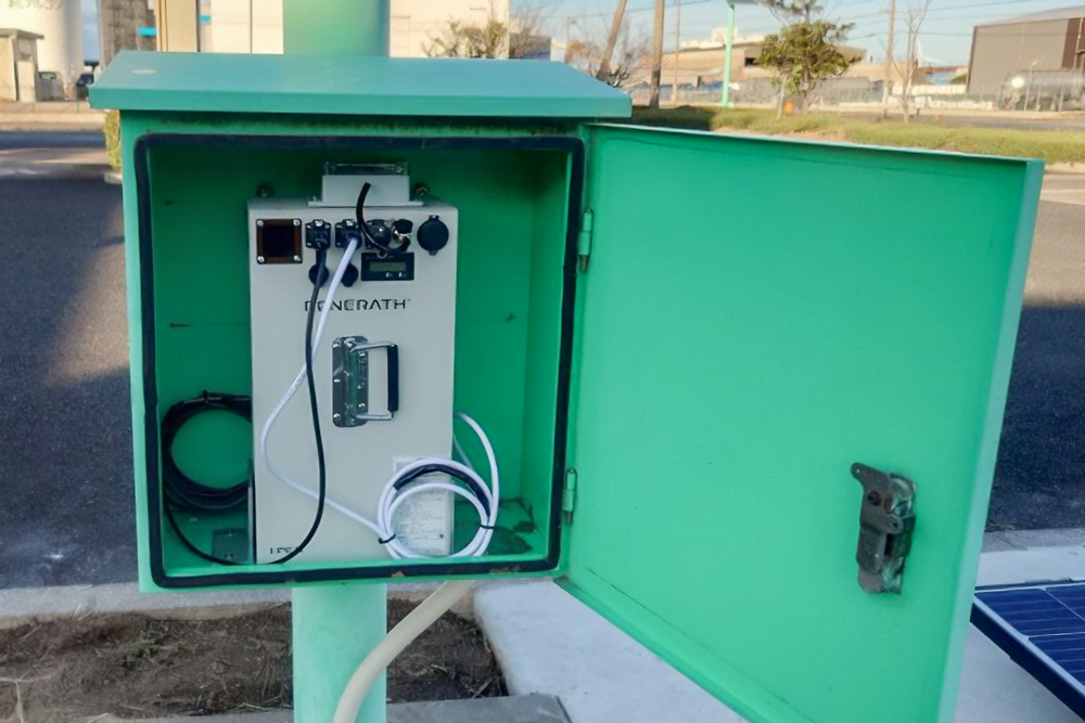 「ダブルリユースLED照明」に搭載された「バッテリーBOX」