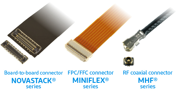 I-PEX brand connector series compatible with automatic insertion