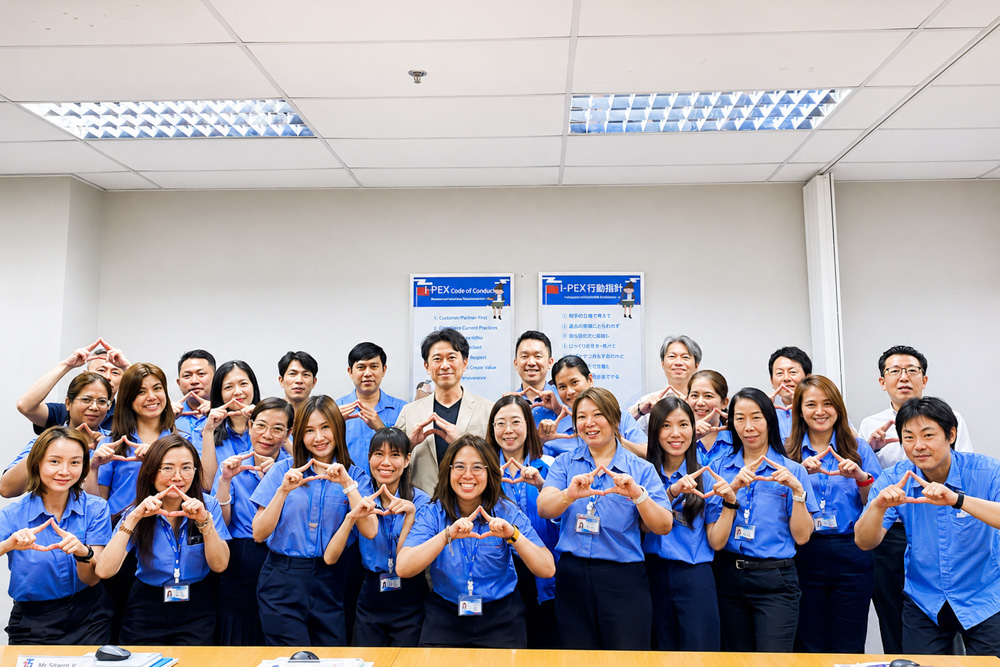 I-PEX Thailand employees gathered in an office