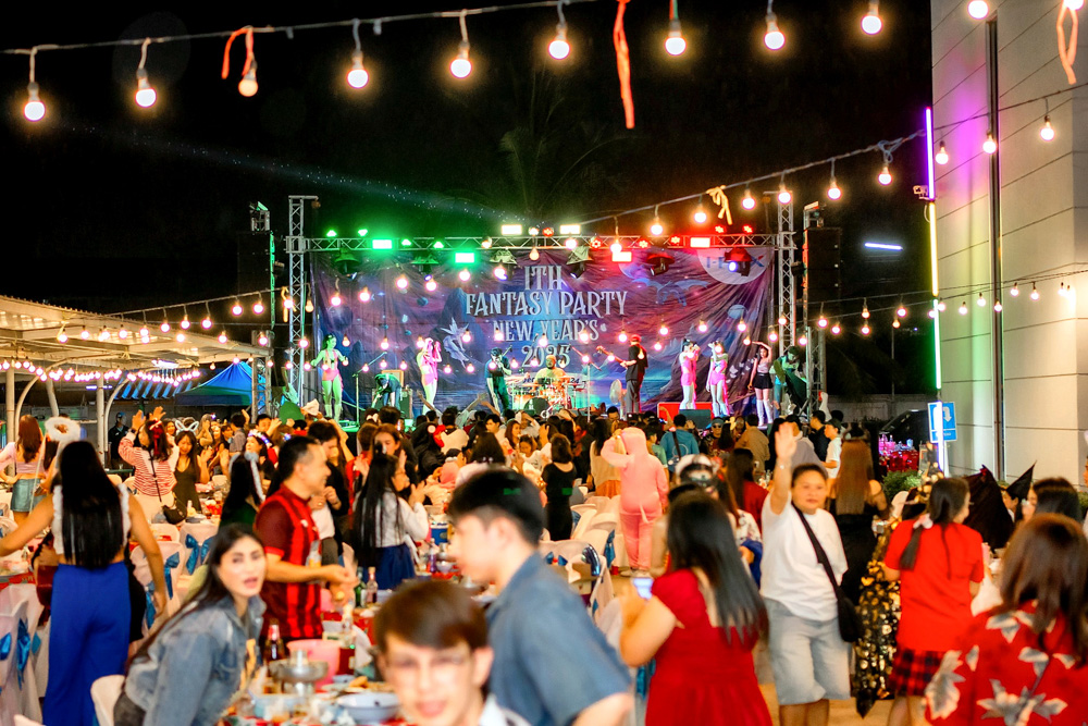 I-PEX Thailand company event held at an outdoor venue at night