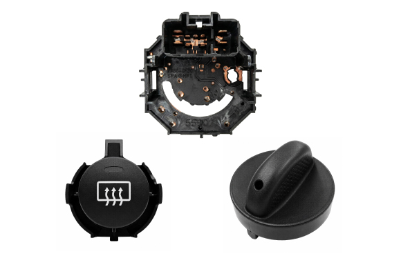 Automotive Insert-Molded Switch and Other Control Panel Components manufactured by I-PEX Thailand