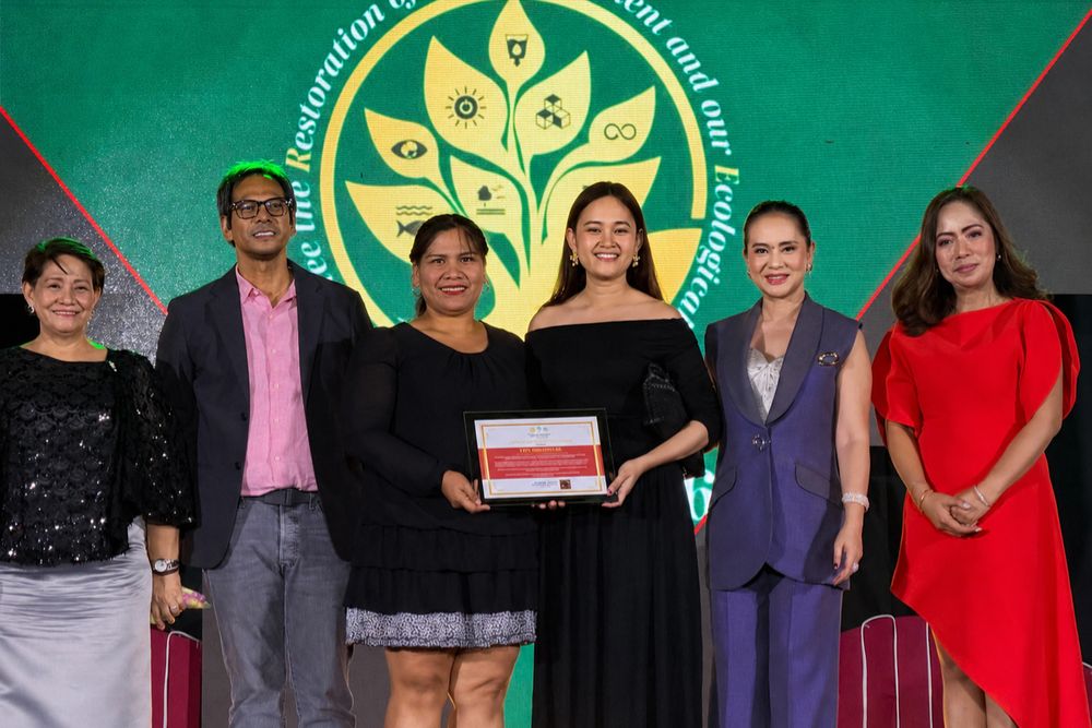 Our Pollution Control Officers receiving the award alongside Mayor Arlene Arcitlas and other government officials of Santa Rosa