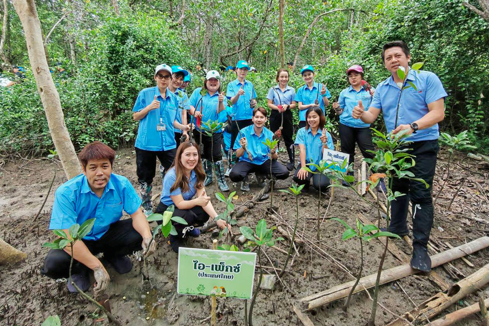 I-PEX Thailand employees supporting a local community health or donation activity