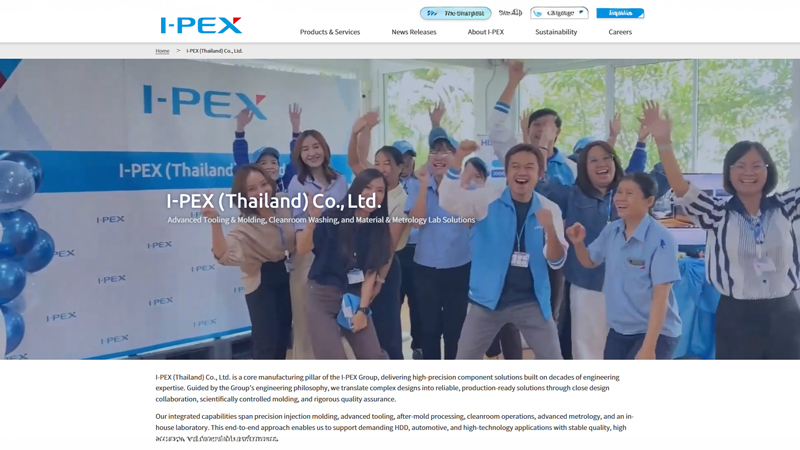 I-PEX (Thailand) Co., Ltd. Website